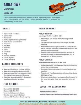 how to make a music resume: exploring the essence of your musical journey